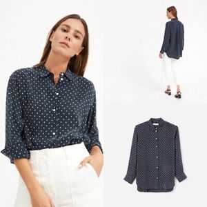 Everlane Polka Dot oversized shirt Size 0